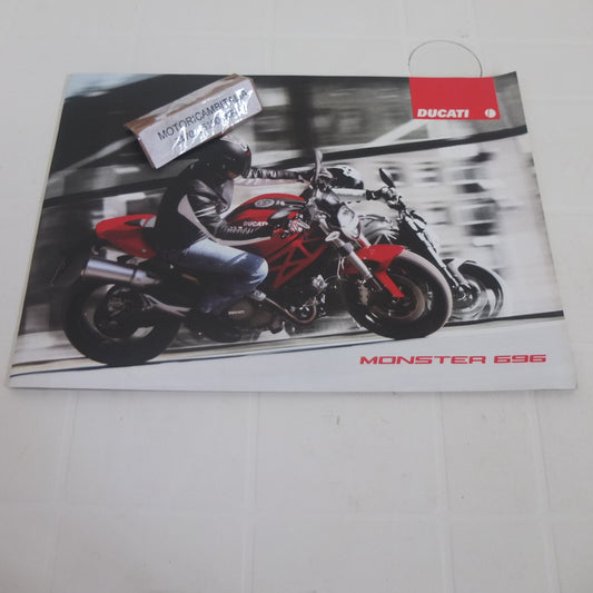 Ducati Monster 696 gamma moto opuscolo catalogo brochure depliant pubblicità