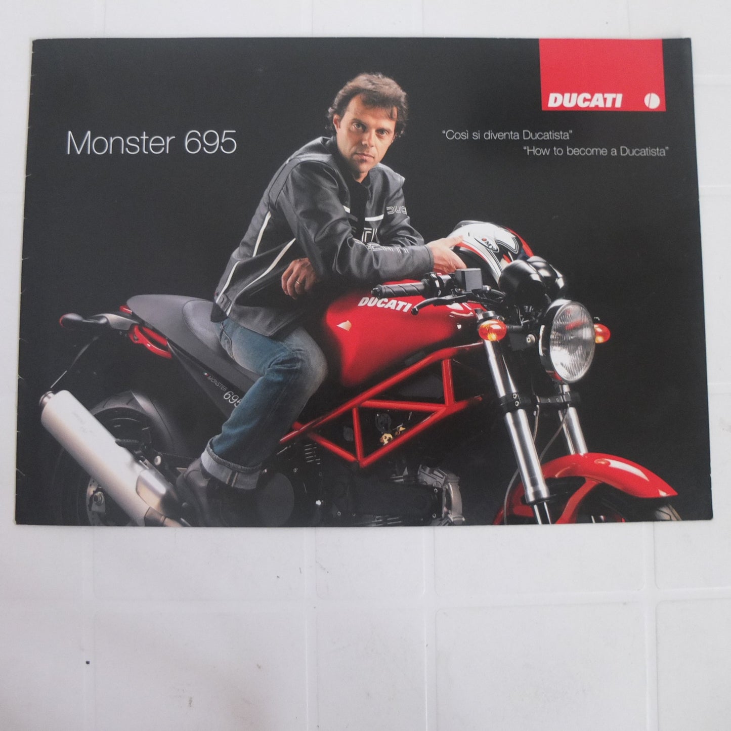 Monster 695 Capirossi gamma moto opuscolo catalogo brochure depliant pubblicità