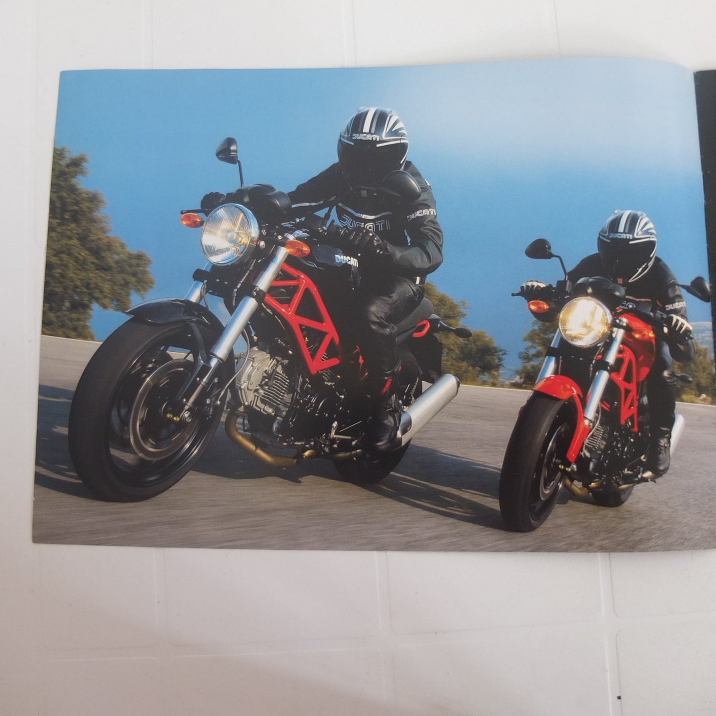 Monster 695 Capirossi gamma moto opuscolo catalogo brochure depliant pubblicità