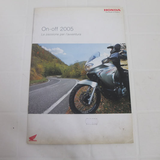 per honda on off enduro varadero transalp 650 brochure depliant pubblicita catalogo brochure