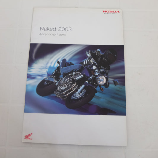 per honda naked 2003 cb1300 hornet 600 900 depliant pubblicita catalogo brochure