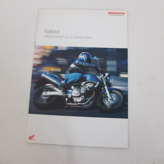 per honda moto naked cb1300 hornet 600 900 cbf500 depliant pubblicita catalogo brochure