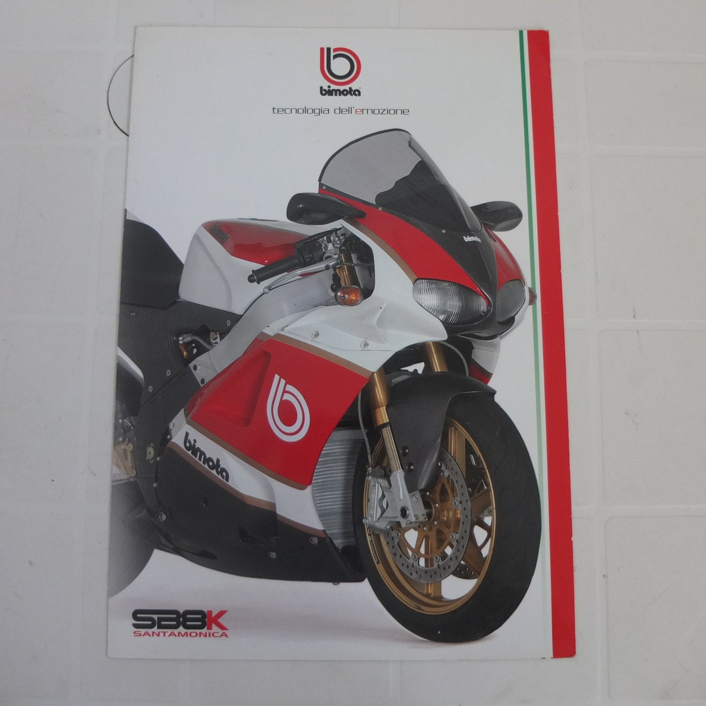 Per Bimota sbk sb8 K santamonica 1000 moto opuscolo catalogo brochure depliant pubblicitaicità