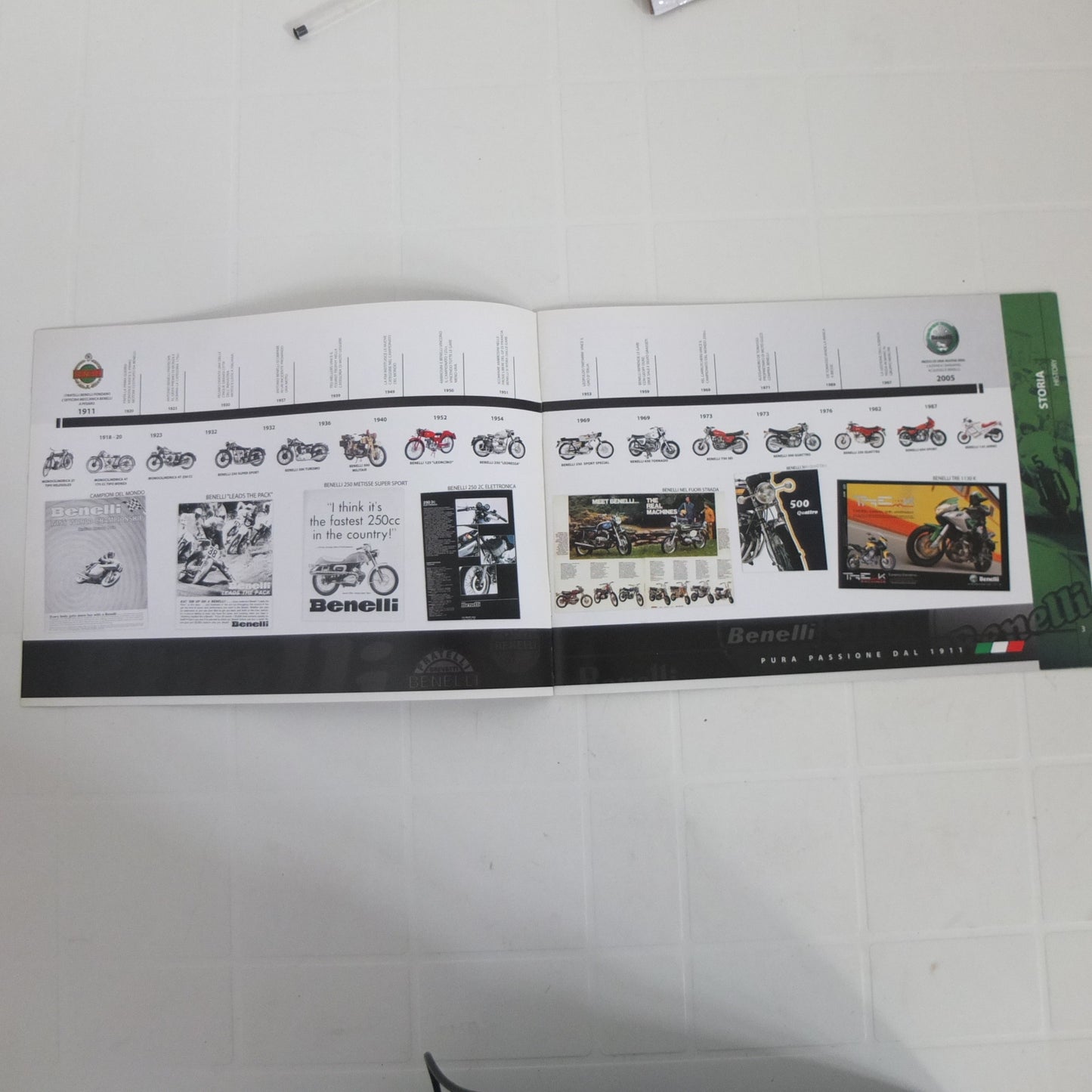 Benelli Tnt Tornado 2008 moto opuscolo catalogo brochure depliant pubblicità