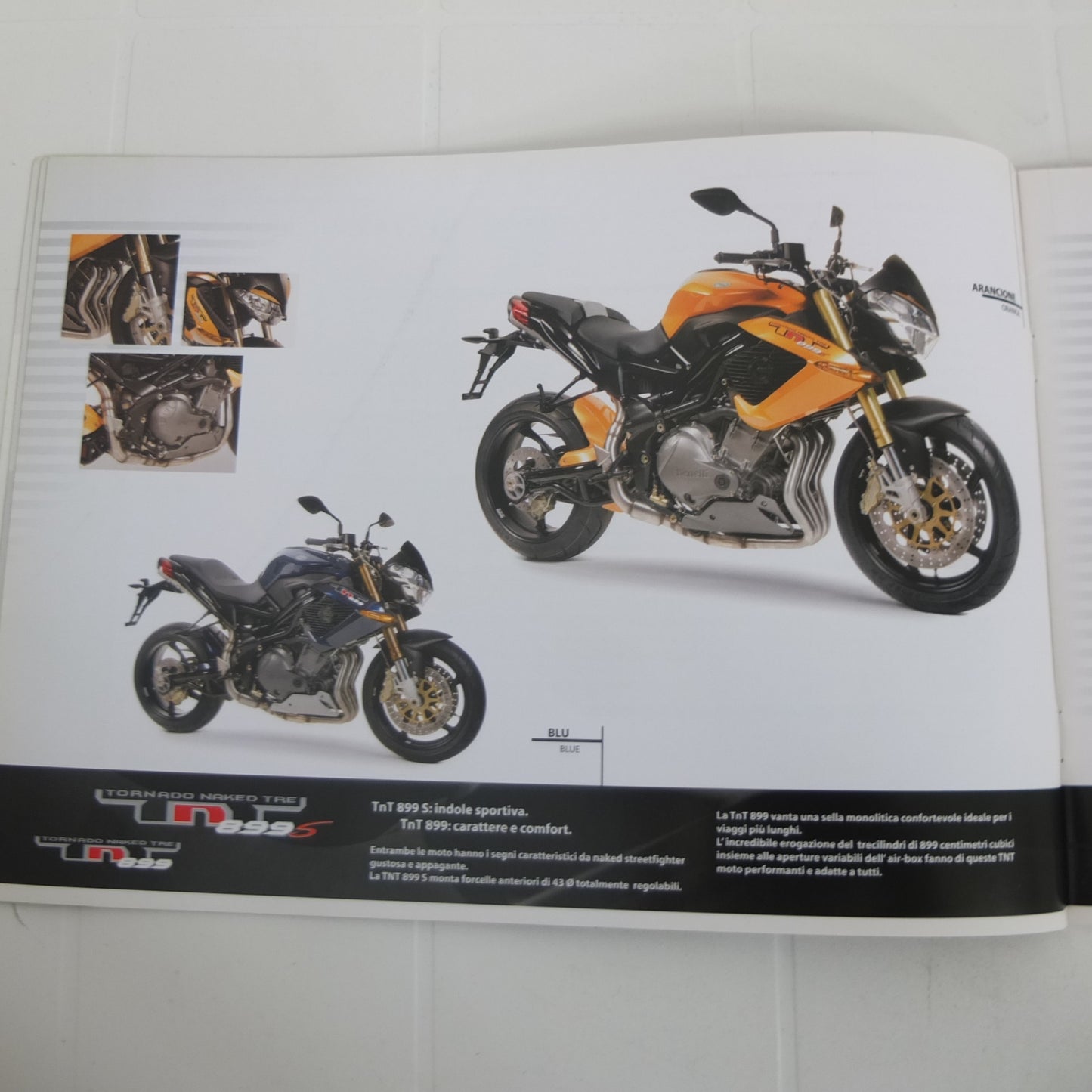 Benelli Tnt Tornado 2008 moto opuscolo catalogo brochure depliant pubblicità