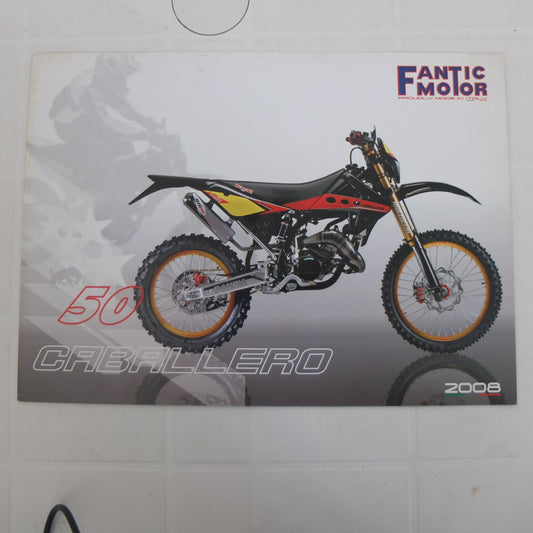 per fantic caballero 50 motard regoralita competizione casa depliant brochure