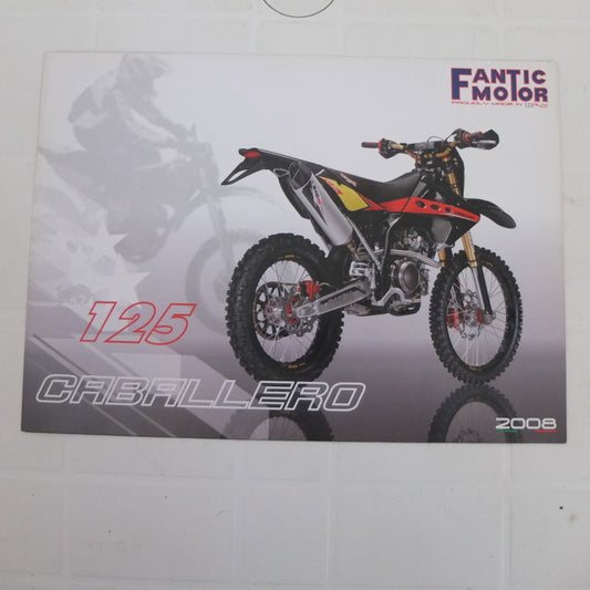 per fantic caballero 125 motard regoralita competizione casa depliant brochure