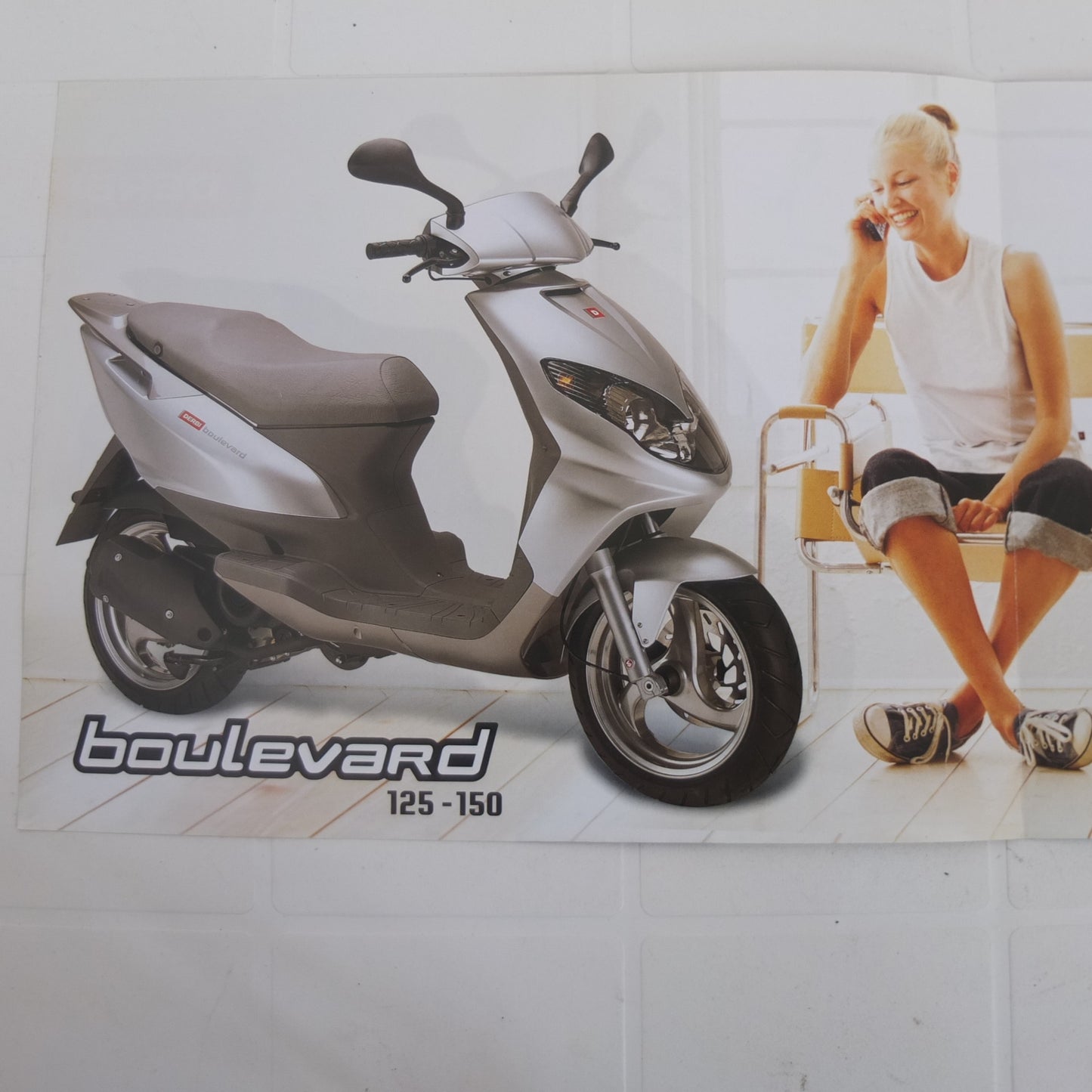 Derbi Boulevard 125 150 scooter opuscolo catalogo brochure depliant pubblicità