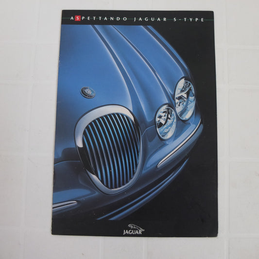 per jaguar s type 3.0 v6 4.0 v8 1999 opuscolo catalogo brochure depliant pubblicita