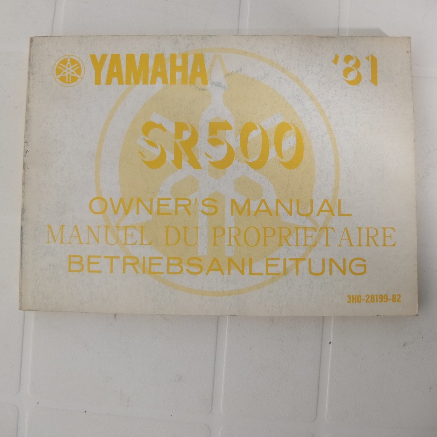 Yamaha sr 500 1981 moto owners manual manuel du proprietarie Betriebsanleitung uso manutenzione