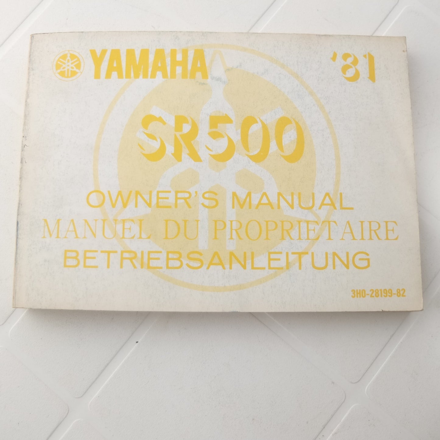 Yamaha sr 500 1981 moto owners manual manuel du proprietarie Betriebsanleitung uso manutenzione