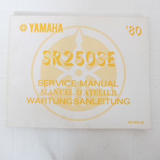 per yamaha sr250 se 1980 manuale officina service manual manuel d atelier wartungsanleitung