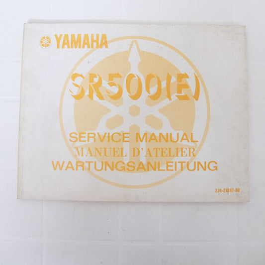 per yamaha sr500 E 1978 manuale officina service manual manuel d atelier wartungsanleitung