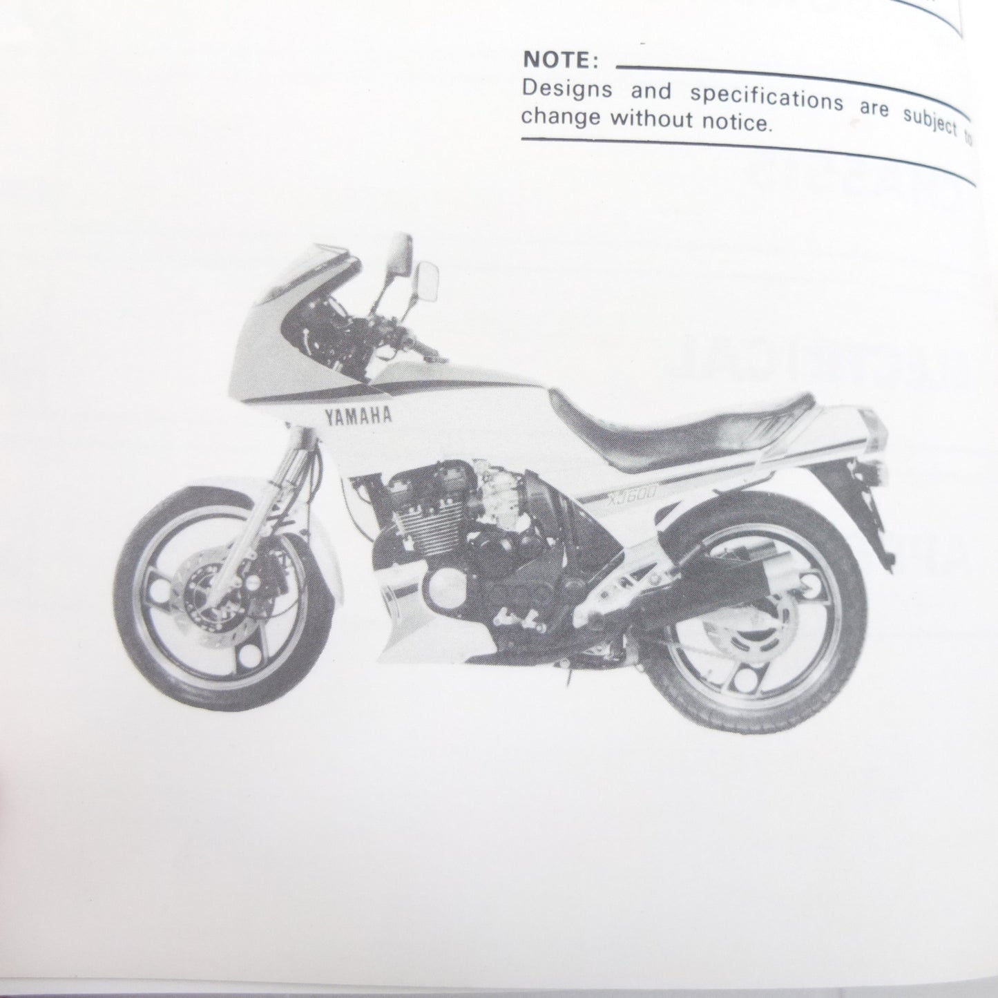 per yamaha xj600 1984 manuale officina workshop service manual manuel d atelier wartungsanleitung