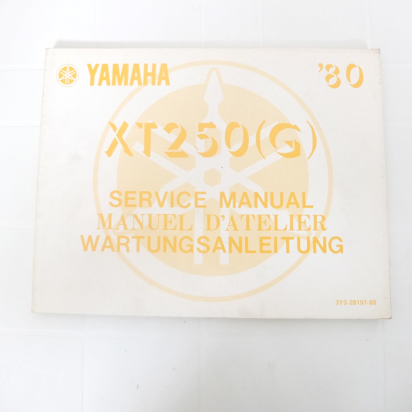 per yamaha xt250 G 1980 manuale officina workshop service manual manuel d atelier wartungsanleitung