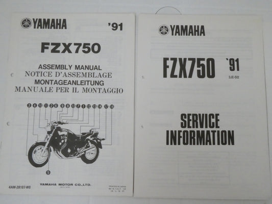 Yamaha fzx 750 1991 2JE moto manuale servizio officina service information motorcycle