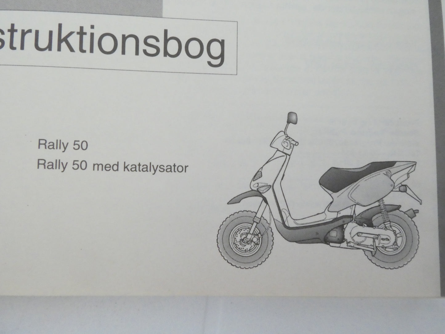 Per Aprilia rally 50 scooter moto manuale uso manutenzione instruktionsbog ohjekirja  danese greco finlandese  8201974