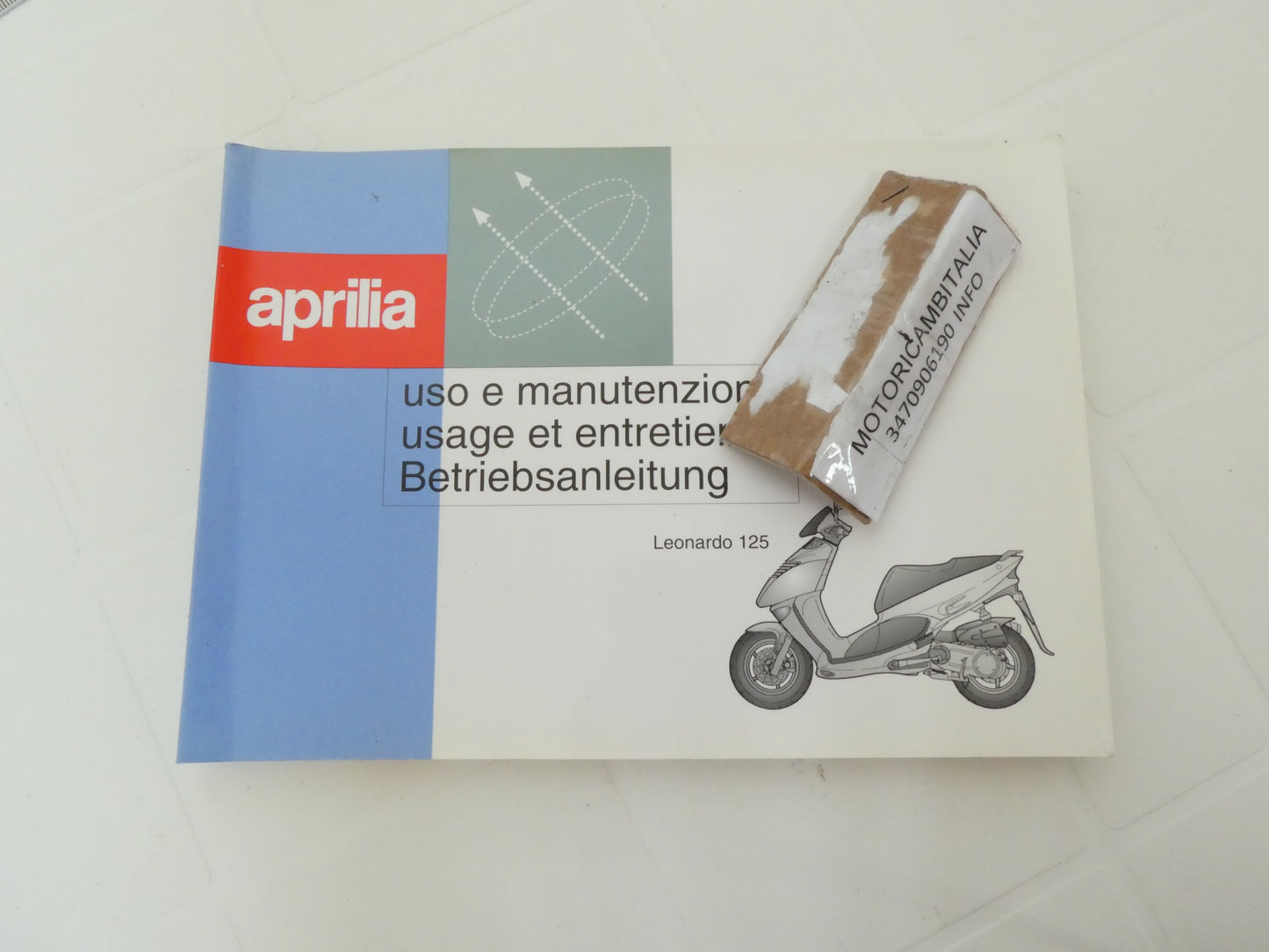 Per Aprilia Leonardo 125 libretto  manuale uso manutenzione scooter usage et entretien betriebsanleitung