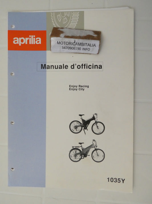 Per Aprilia enjoy racing city manuale officina riparazione bici bicicleta lingua italiano