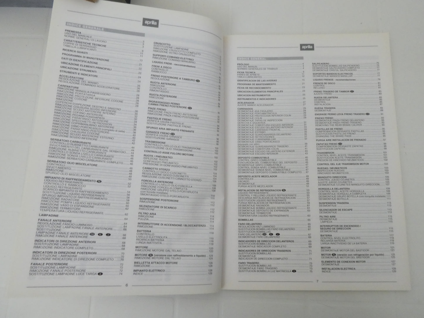 Per Aprilia sr 50 manuale officina service repair manual manual de taller scooter 936V