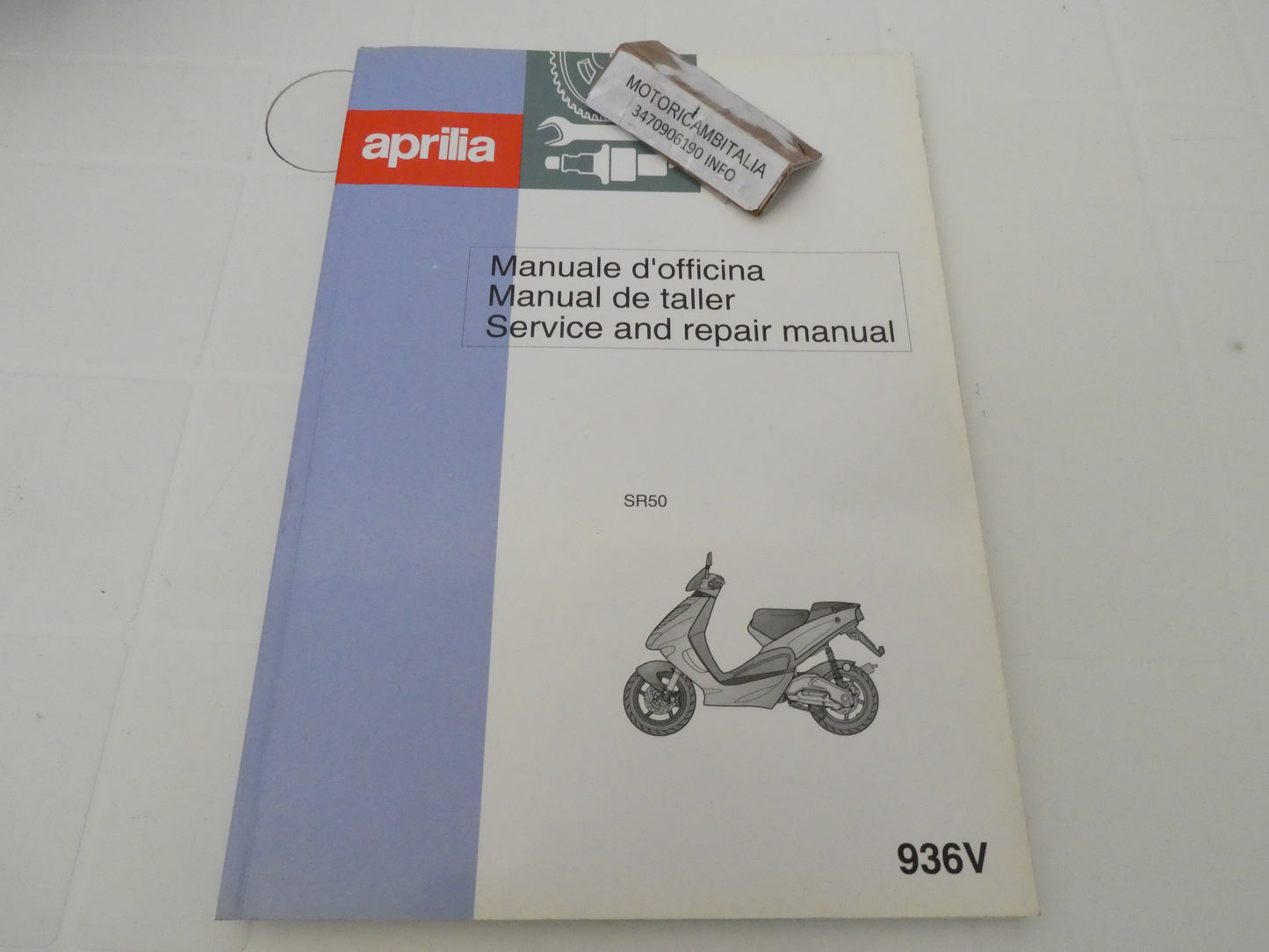 Per Aprilia sr 50 manuale officina service repair manual manual de taller scooter 936V