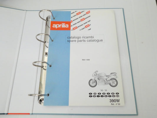 Per Aprilia rsv 1000 schedario catalogo parti ricambio spare parts catalogue moto