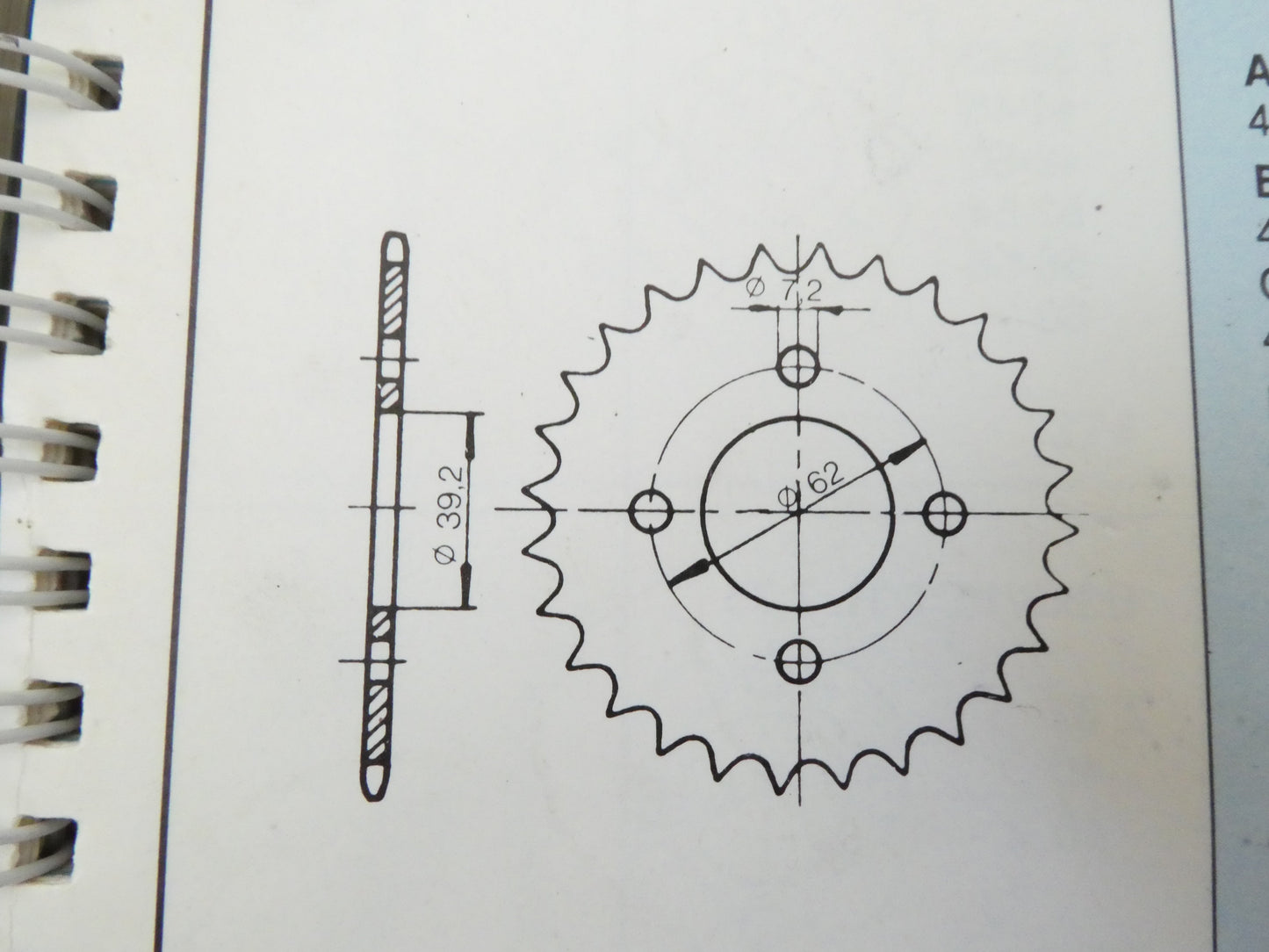 Garelli vip 1 2 3  Corona trasmissione moped moto motorino sprocket Z32  passo 415