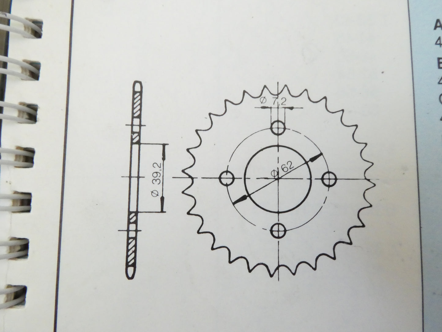 Copia del Per Garelli vip 1 2 3 49 Corona trasmissione moped moto motorino sprocket Z28  passo 415