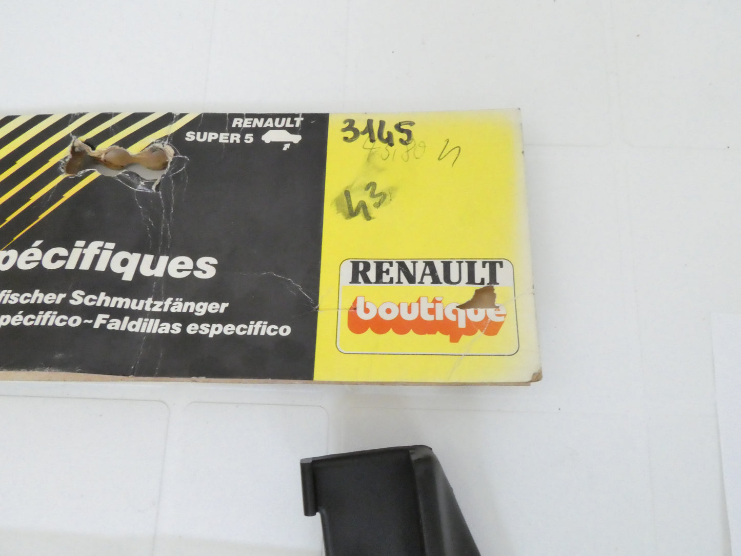 per renault super 5 paraspruzzi anteriori bavettes avant schmutzfanger mudflaps front