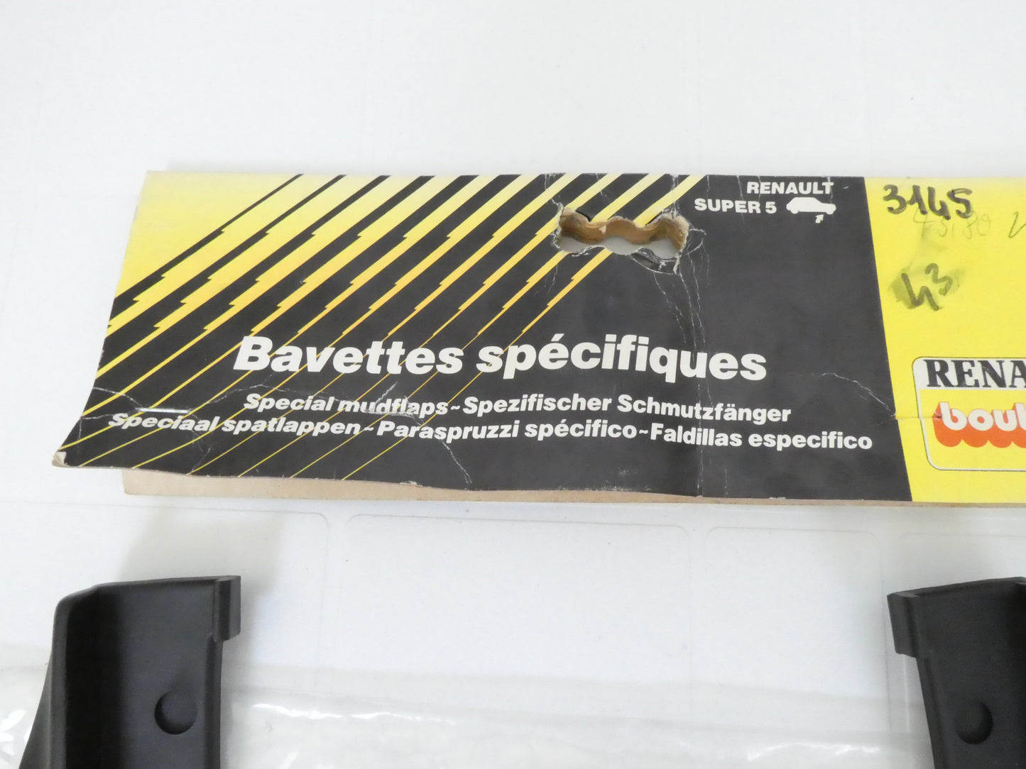 per renault super 5 paraspruzzi anteriori bavettes avant schmutzfanger mudflaps front