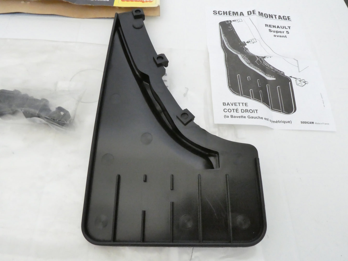 per renault super 5 paraspruzzi anteriori bavettes avant schmutzfanger mudflaps front