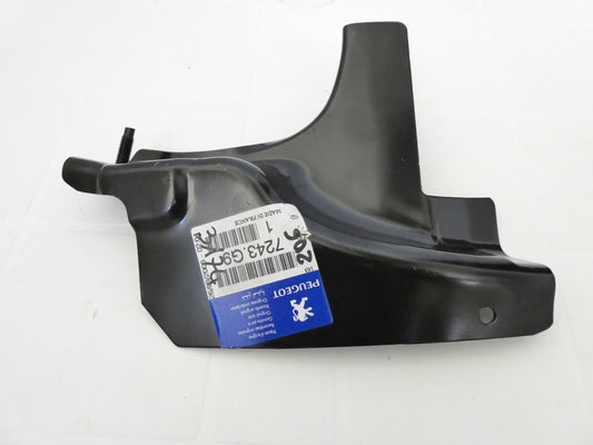 per peugeot 206 207 piastra paraurti posteriore destro hanger plate bracket bumper rear right 7243g9