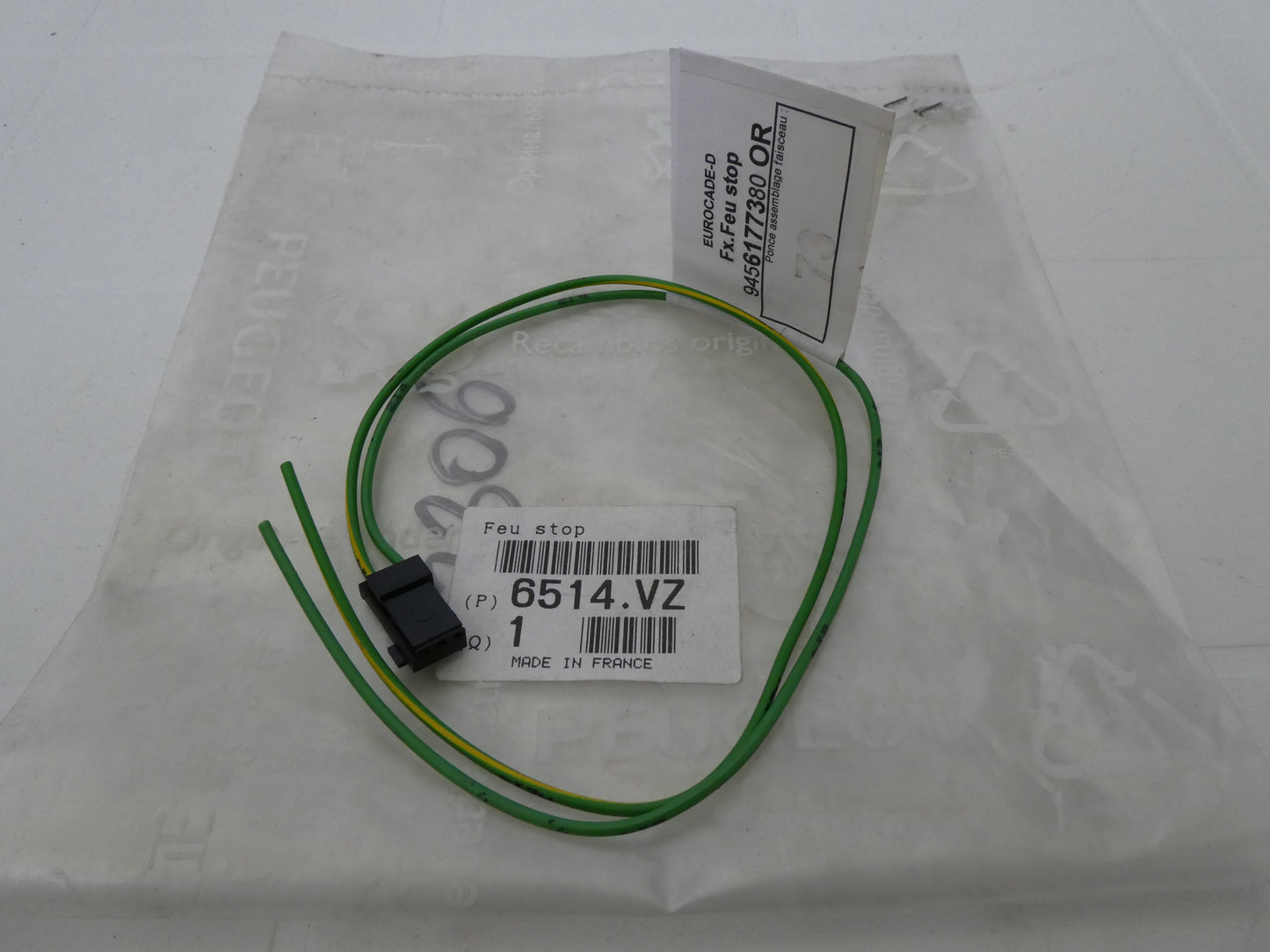 per peugeot 406 cablaggio cavo luce stop cable wiring  harness light faisceau 6514vz