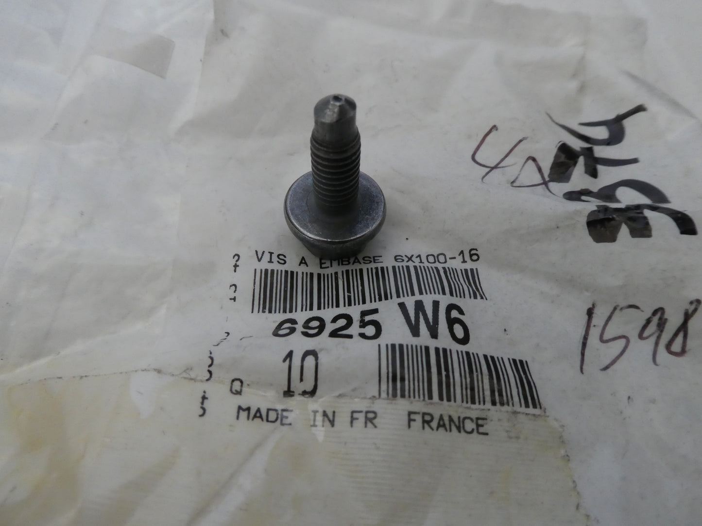 per peugeot citroen vite bullone flangiato bolt flange Schraube boulon vis 8 x 16 1,00 6925w6