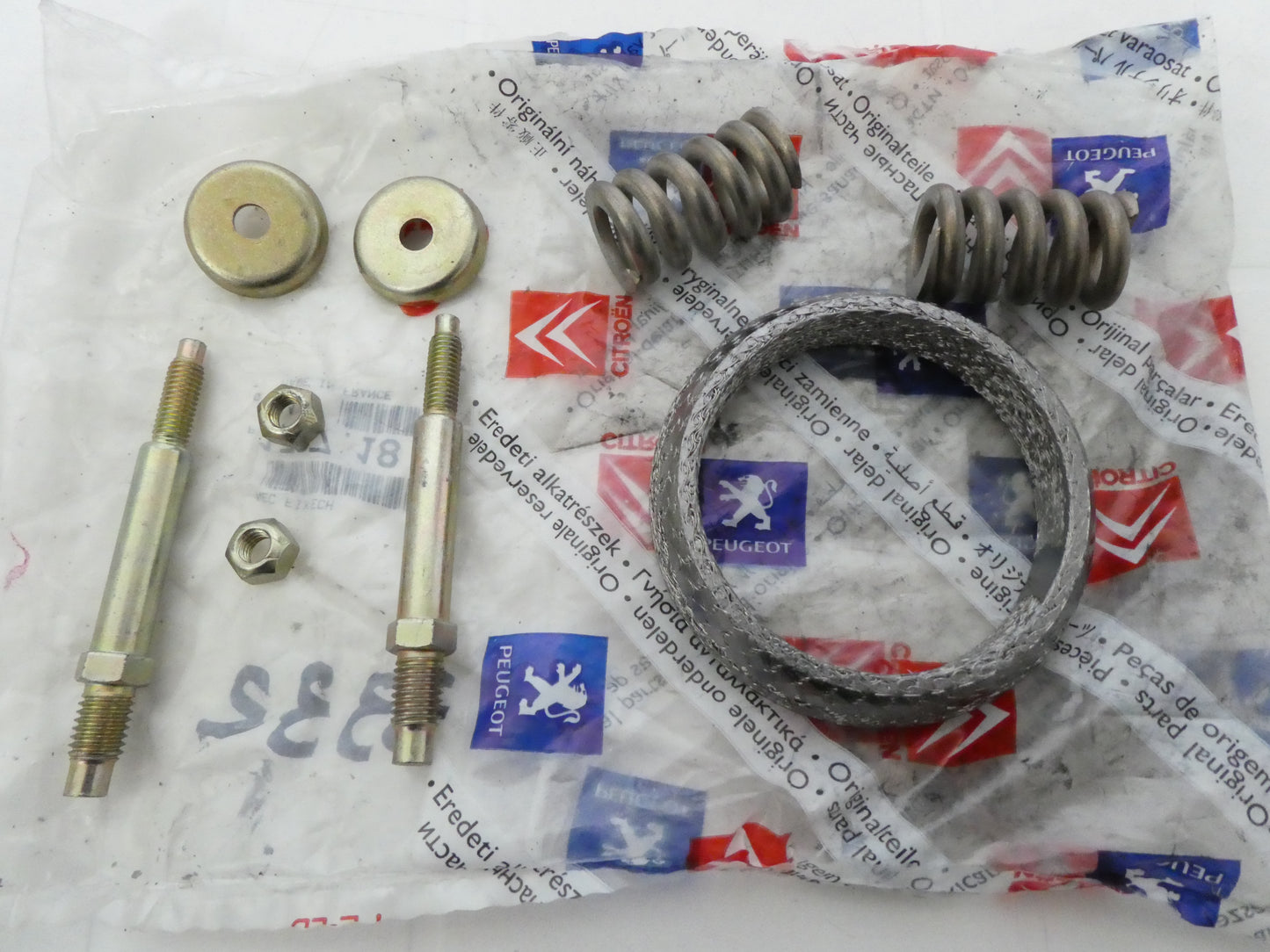 per citroen xsara 2.0 hdi 99 05 90cv diesel guarnizione molle marmitta gasket spring exhaust 179718