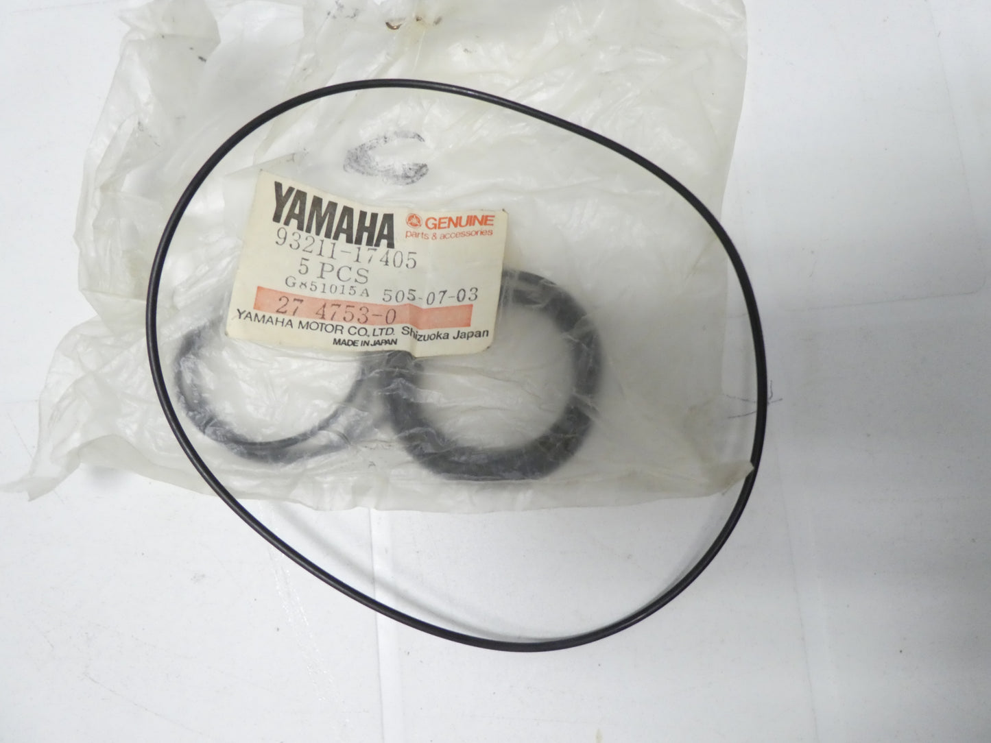 Yamaha oring o-ring testata testa 9321117405 yz 250 2hh moto 1987