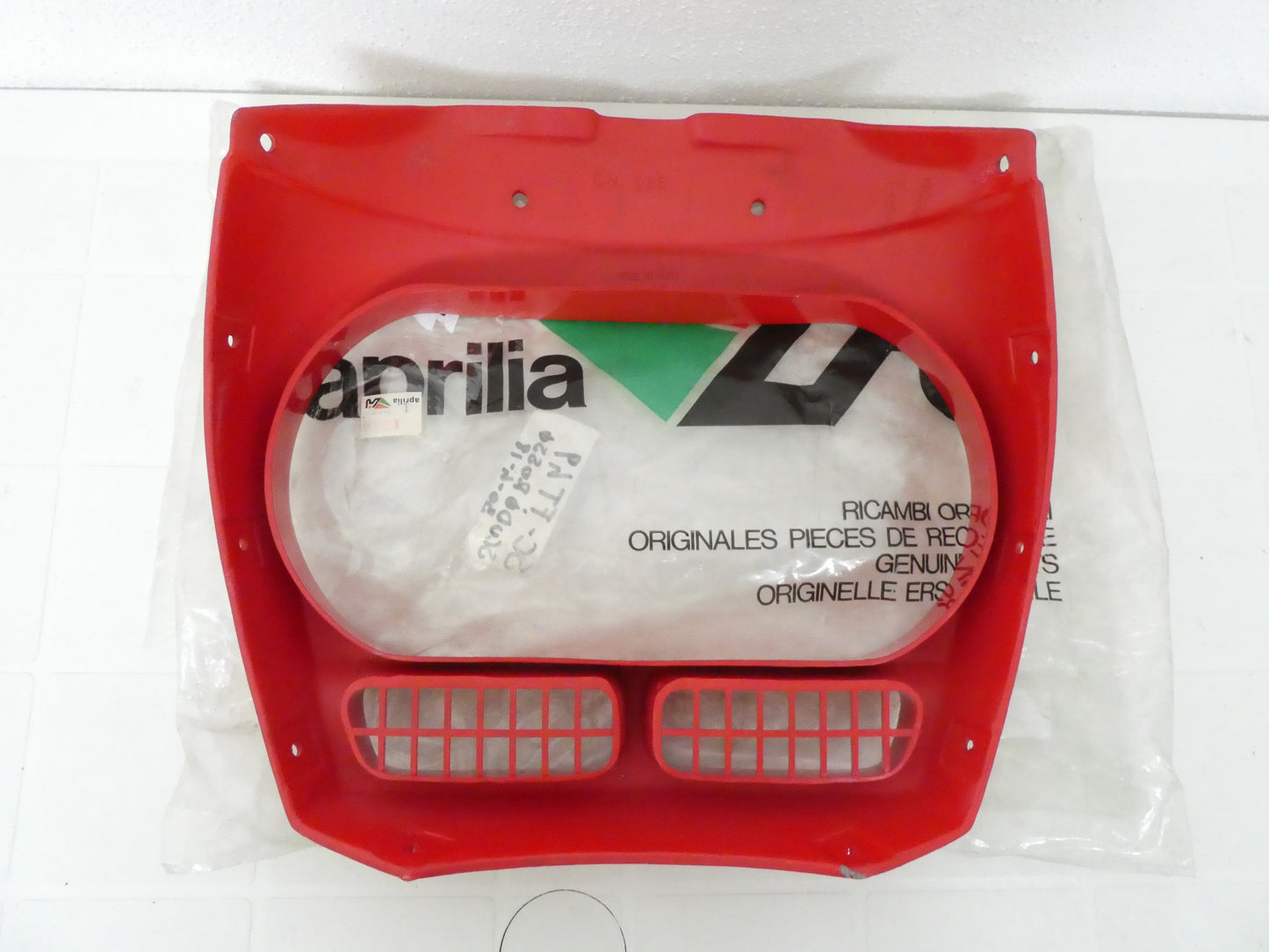 Per Aprilia Tuareg 125 350 1987 moto mascherina rossa carena anteriore cornice faro fairing 8130455