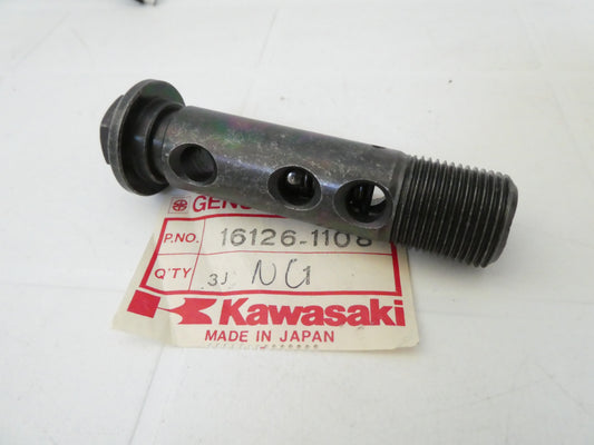Per Kawasaki kz400 z400 moto vite bullone perno valvola filtro olio motore valve filter oil 16126-1108