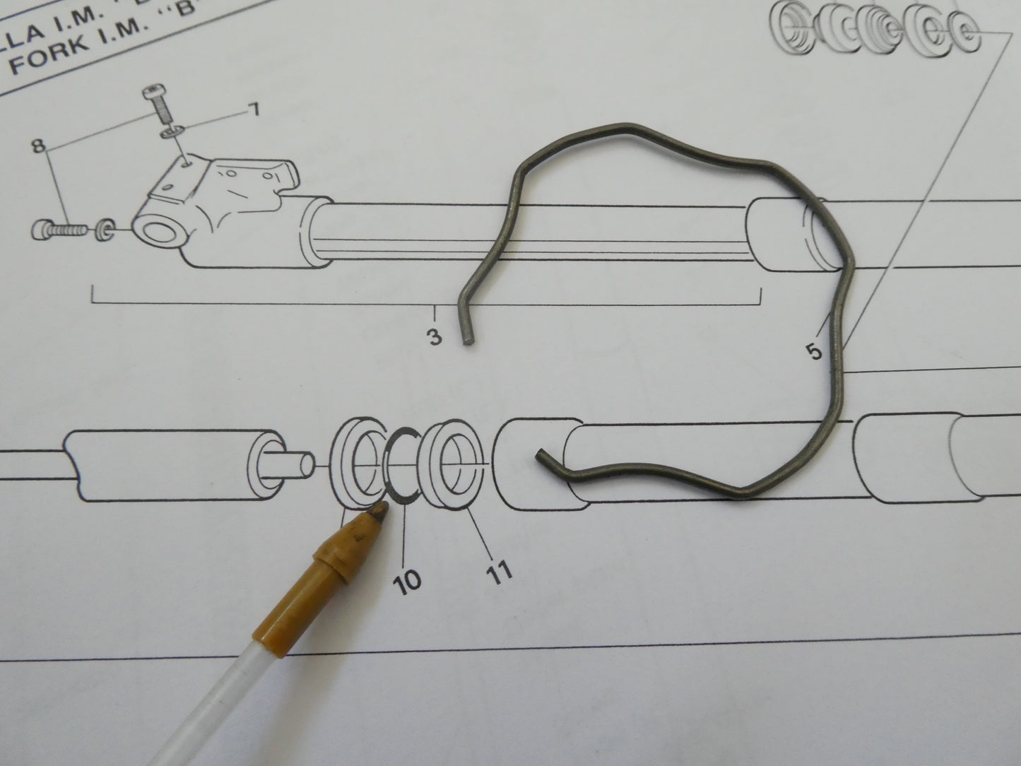 Per Aprilia tuareg rally 50 rx segger anello bloccaggio paraolio forcella 8203372