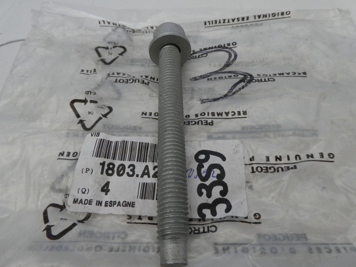 per auto peugeot citroen 1803A2 vite fissaggio motore scew fixation engine bolt