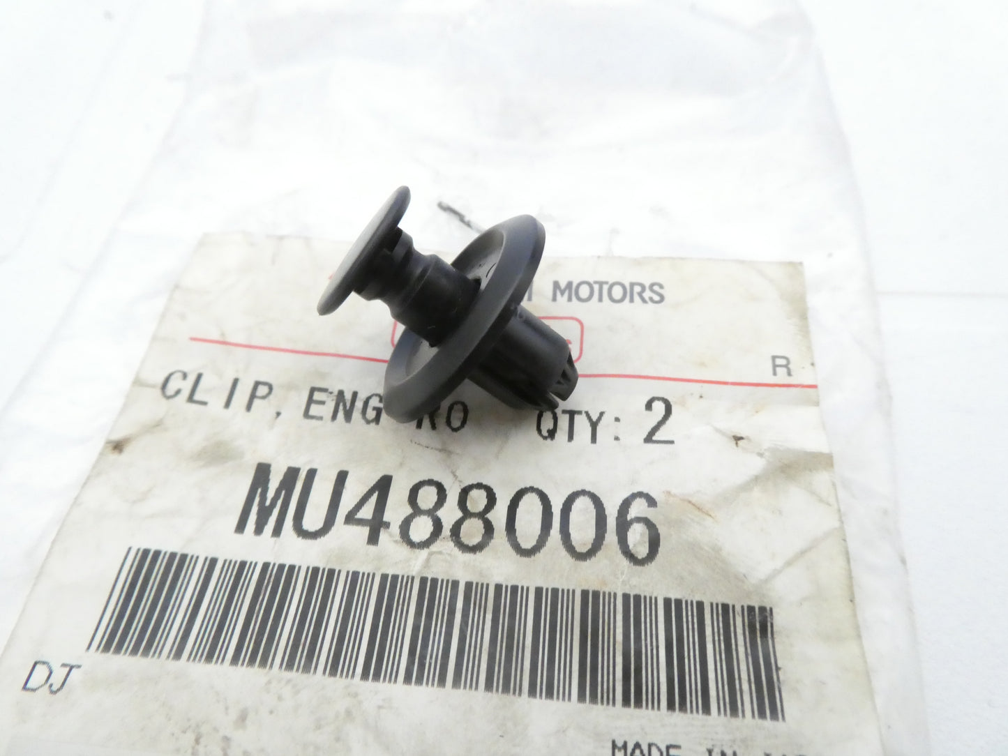 per auto mitsubishi mu488006 clip fissaggio interno motore engine fixing clip