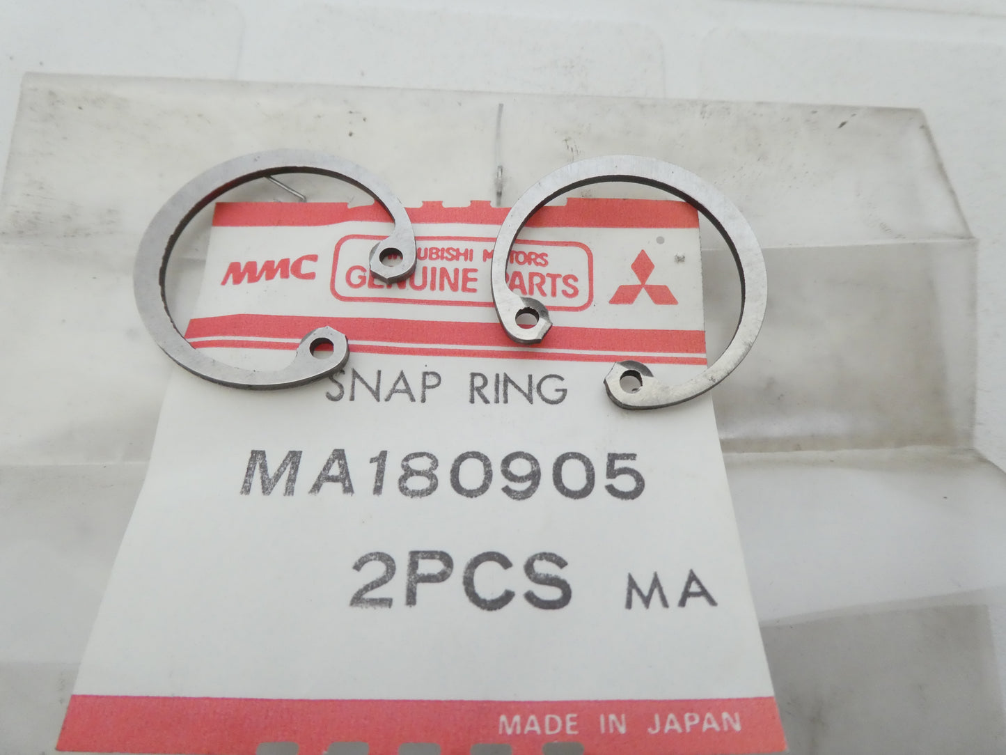 per auto mitsubishi 2 clip anello seeger snap ring circlip pair ma180905