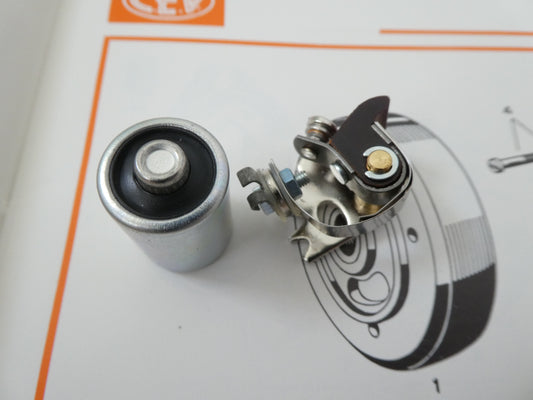 Per Zem franco Morini s5 kit contatti condensatore accensione volano condenser contact point 10380N