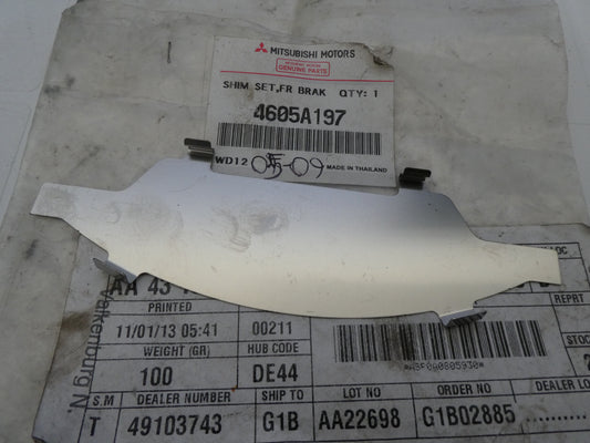 per mitsubishi l200 piastrina antifischio pastiglie freno anteriore 4605a197