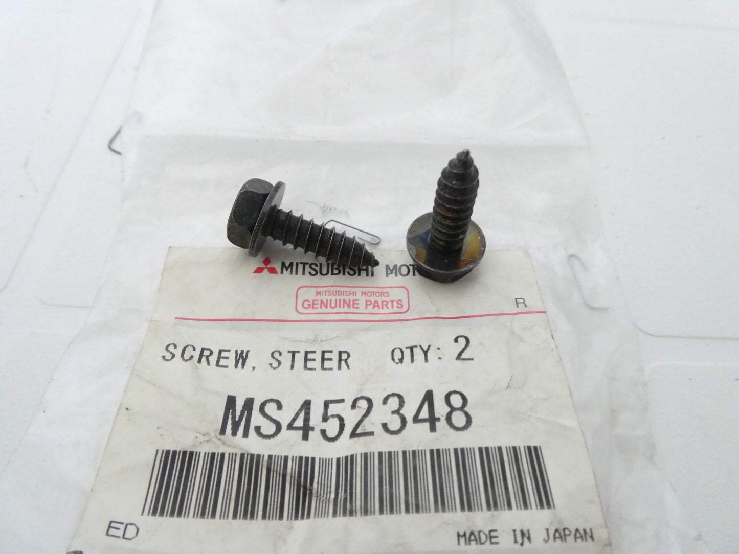 per auto mitsubishi 2 viti paraurti paraspruzzi pair screw splash bumper ms452348