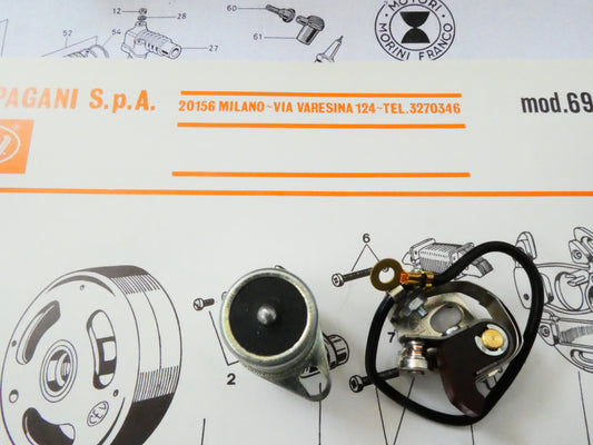 Per Franco Morini m 101 contact poit condenser contatti condensatore kit per volano flywheel  cev 6420