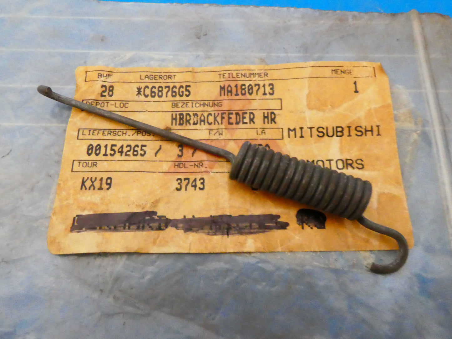 per auto mitsubishi molla tensione spring tension ma180713