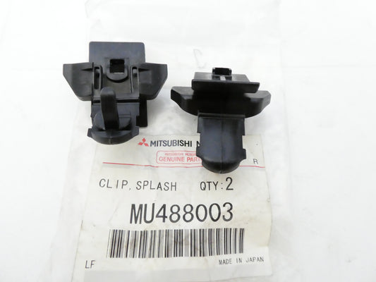 per mitsubishi pajero 00 09 coppia  clip parafango anteriore clip pair splash shield front  mu488003