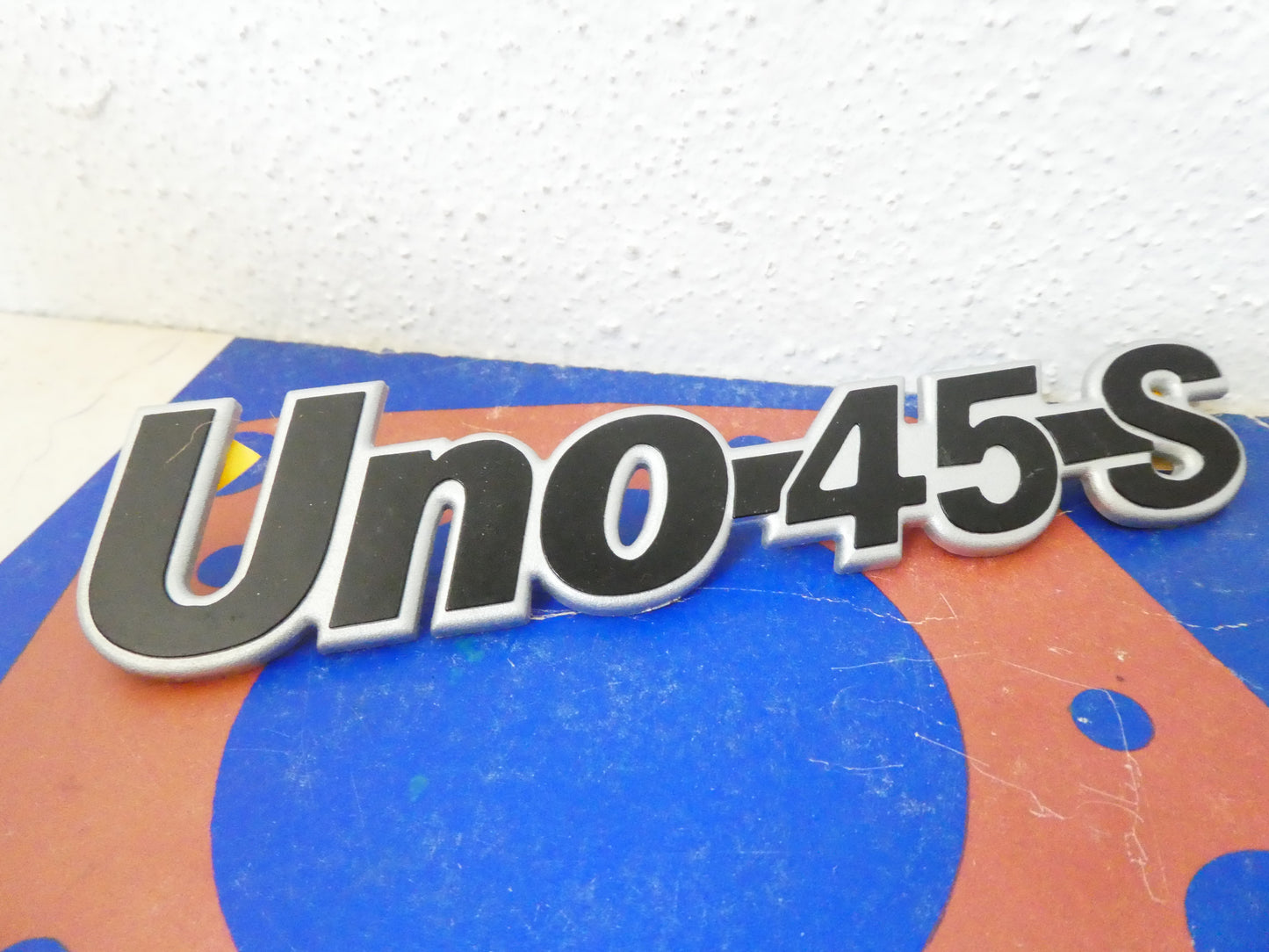 Per Fiat auto uno 45 s badge targhetta posteriore stemma emblem plate car  fregio rear nameplate 83 89