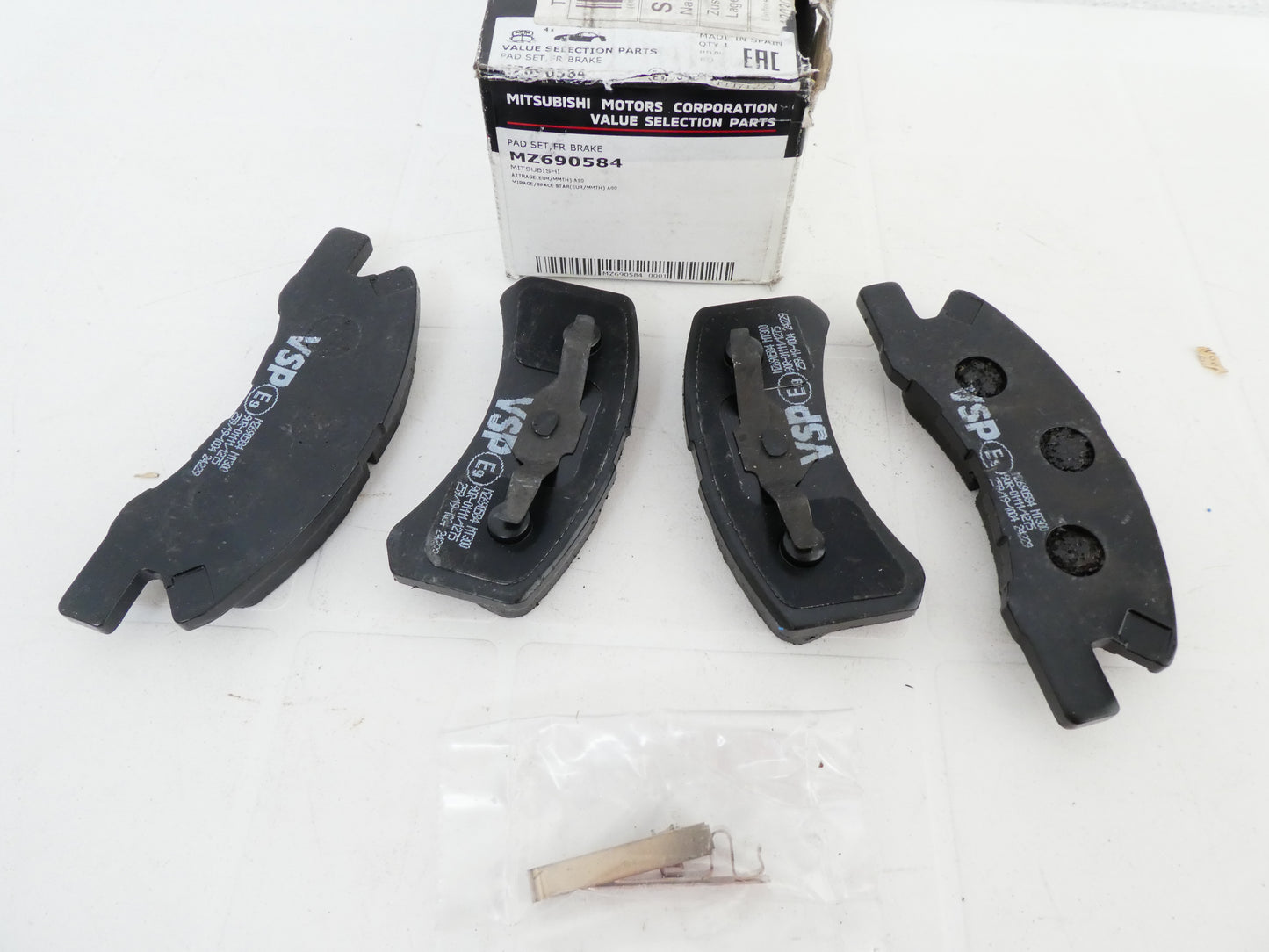 per auto  mitsubishi space star 2013 2020 pastiglie freno anteriore brake pads front mz690584